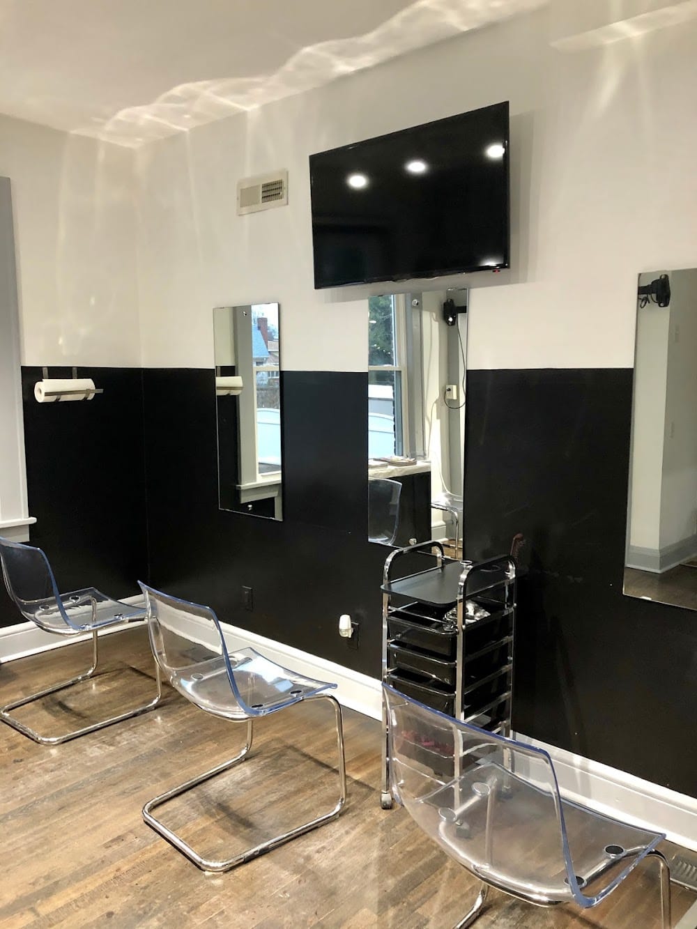 Salon styling area